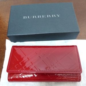 Burberry key holder.  Brand new.  Red